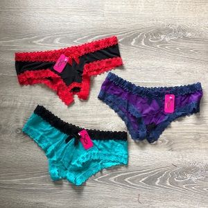 V-back Open Crotch Panties NWT